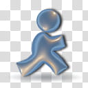 AIM Colors, Blue Shine icon transparent background PNG clipart