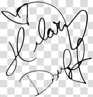 Hilary Duff Signature transparent background PNG clipart