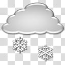 Aero Cyberskin Weather Release, gray and white snowflakes and cloud illustration transparent background PNG clipart
