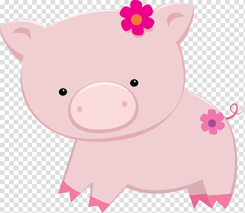 Pig, Animal, Drawing, Farm, Pig Farming, Bauernhof, Pink, Cartoon transparent background PNG clipart