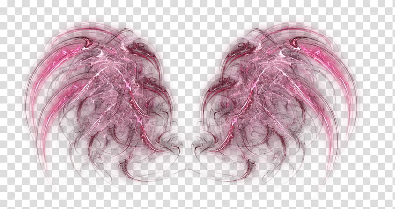 Recursos, pink wings illustration transparent background PNG clipart