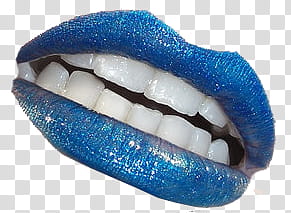 Lips , blue lipstick transparent background PNG clipart