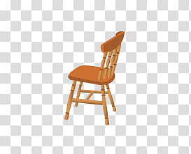 brown wooden chair transparent background PNG clipart