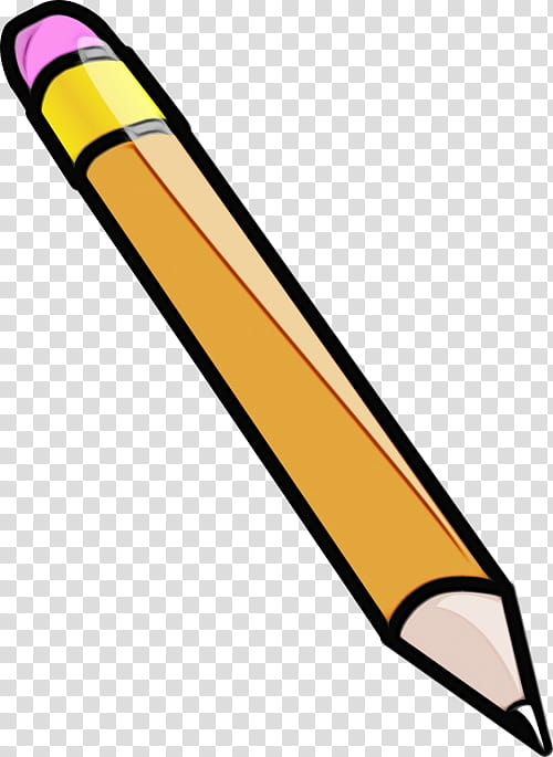 yellow pencil line softball bat, Watercolor, Paint, Wet Ink, Writing Implement transparent background PNG clipart