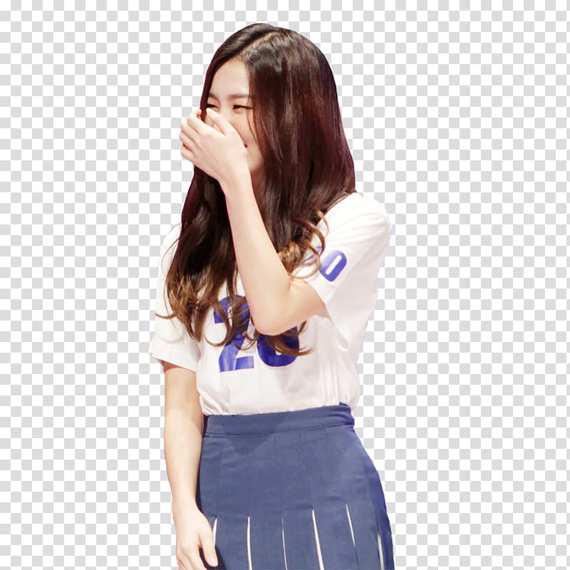 Seulgi Red Velvet, woman covering her mouth transparent background PNG clipart