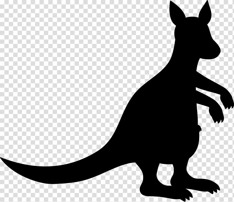 Animal, Kangaroo, Silhouette, Pet, Macropodidae, Wallaby, Tail, Animal Figure transparent background PNG clipart