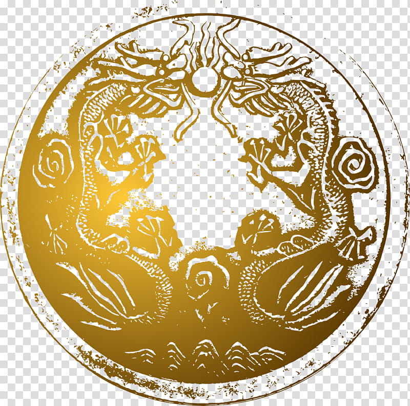 Language Arts, China, Chinese Dragon, Chinese Language, Drawing, Circle, Gold, Visual Arts transparent background PNG clipart