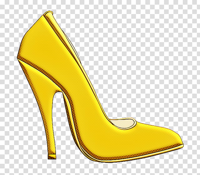 high heels footwear yellow basic pump court shoe, Leather, Sandal transparent background PNG clipart