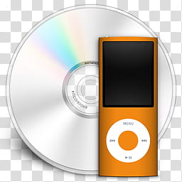 iTunes Minuet, orange icon transparent background PNG clipart