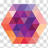 purple, pink, and orange triangles transparent background PNG clipart