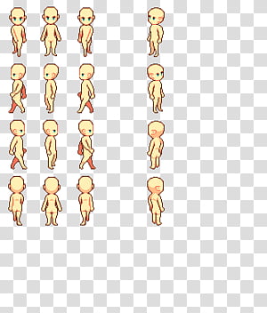 Wip Chibi Human Template Transparent Background Png Clipart - template roblox girl bts png
