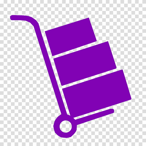Cardboard Box, Hand Truck, Relocation, MOVER, Carton, Sign, Purple, Violet transparent background PNG clipart