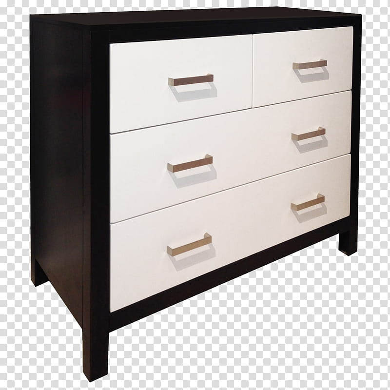 white and black wooden -drawer tallboy dresser transparent background PNG clipart