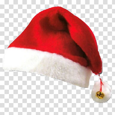 Santa Hats, red and white Santa hat transparent background PNG clipart