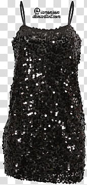 Glitter sequined prom dresses , black spaghetti strap dress with sequin transparent background PNG clipart