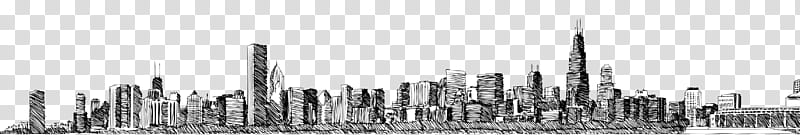 New York City, Skyline, Drawing, Cityscape, Chicago, Painting, Line Art, White transparent background PNG clipart