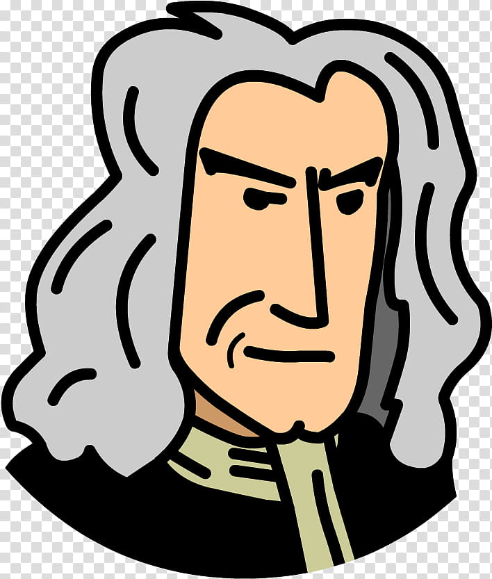 Face, Isaac Newton, Newtons Laws Of Motion, Impulse, Newtons Second Law Of Motion, Physics, Drawing, Cartoon transparent background PNG clipart