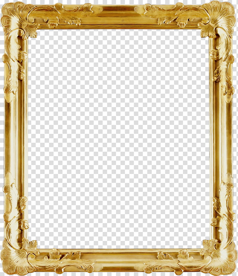 Frame Gold Frame, Frames, Baroque, Painting, Ornament, Canvas, Drawing, Rectangle transparent background PNG clipart