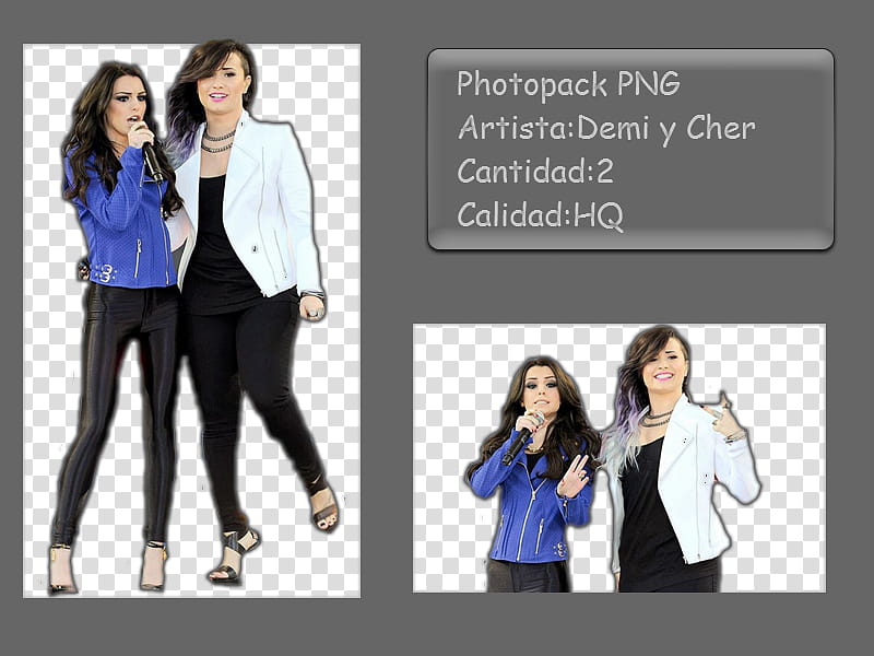 Demi y Cher Good Morning America transparent background PNG clipart