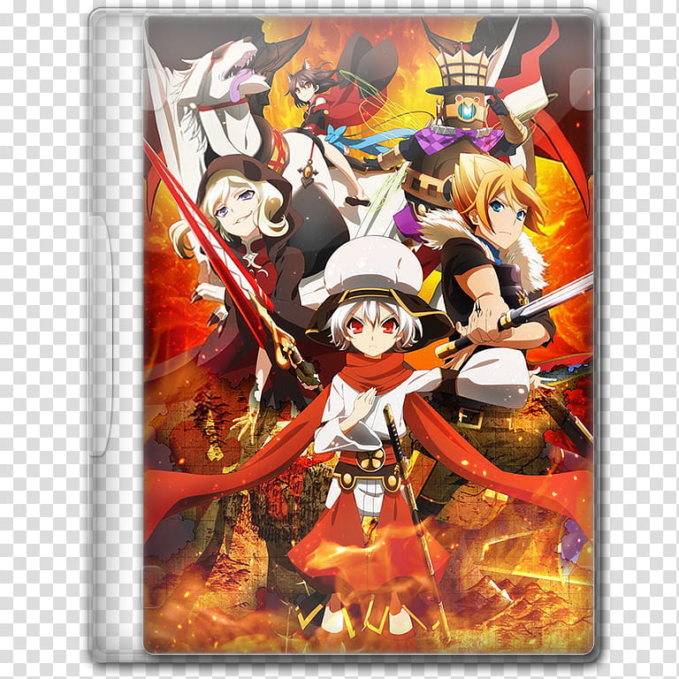 Anime  Summer Season Icon , Chaos Dragon; Sekiryuu Sen'eki, v, anime disc case transparent background PNG clipart