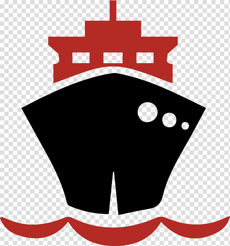 Ship, Transport, Freight Transport, Cruise Ship, Red, Black, Text, Line transparent background PNG clipart