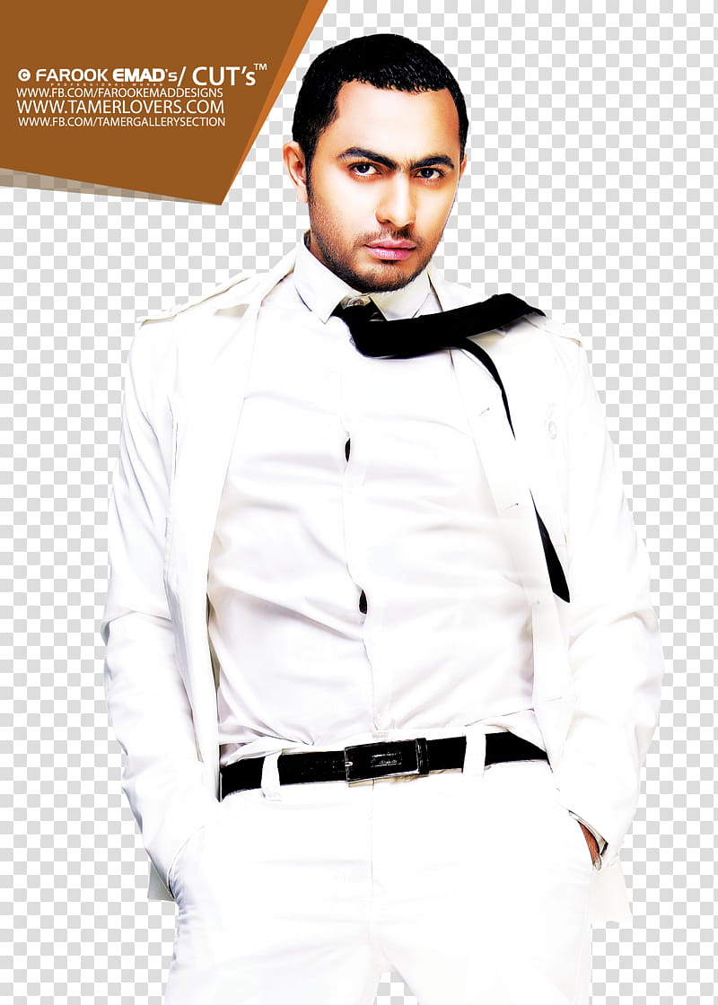 Ha esh Hayati , man wearing white dress shirt and black necktie transparent background PNG clipart