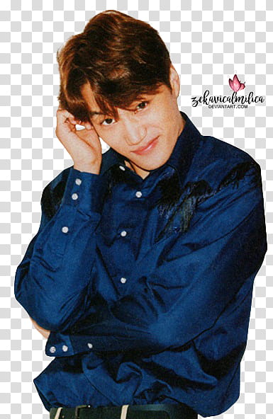 EXO Kai MINI, man posing for transparent background PNG clipart