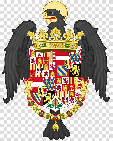 Clock, Crown Of Castile, Coat Of Arms, Spain, Eagle Of Saint John, Coat Of Arms Of Charles V Holy Roman Emperor, Prince Of Asturias, Royal Standard Of Spain transparent background PNG clipart