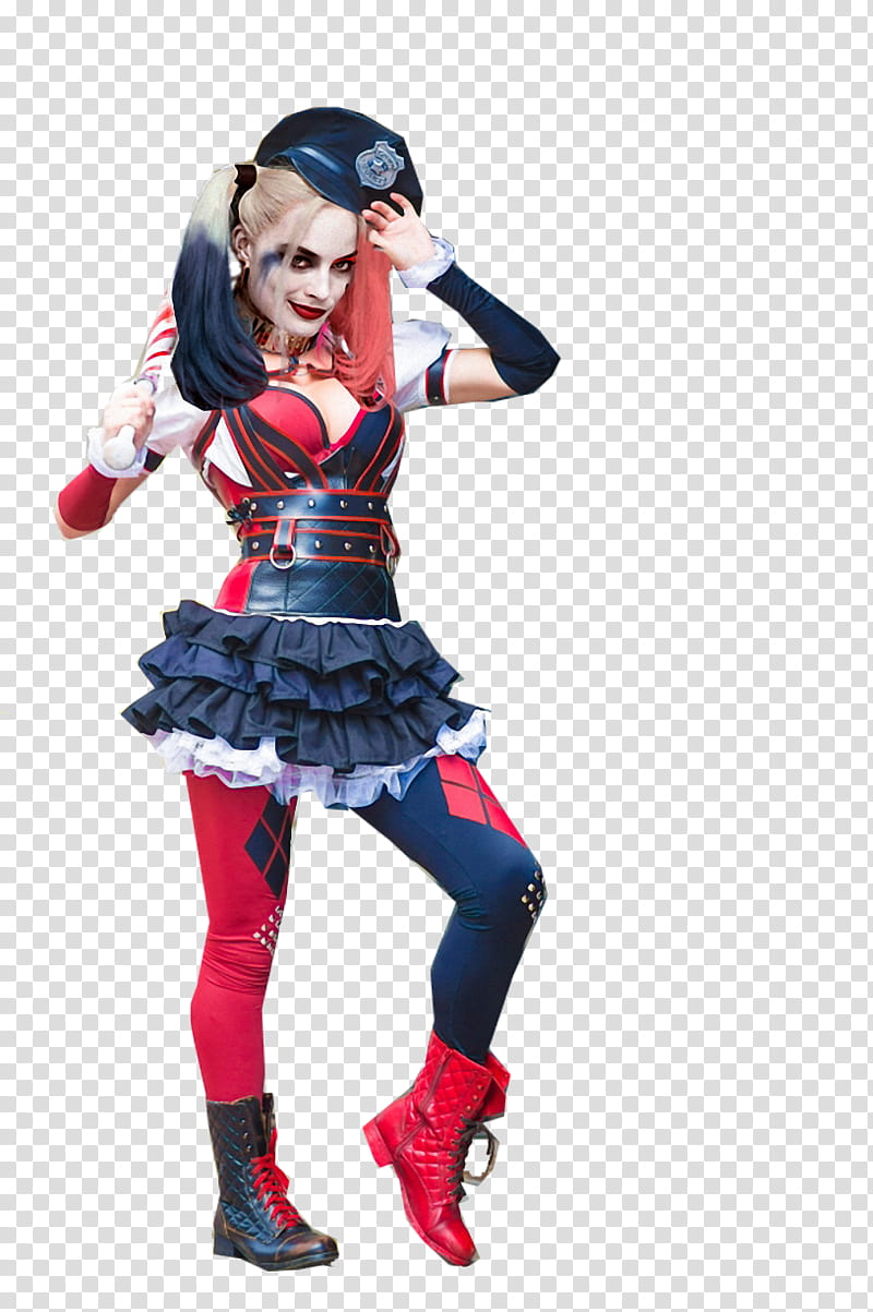 Harley Quinn Arkham Knight Attire transparent background PNG clipart