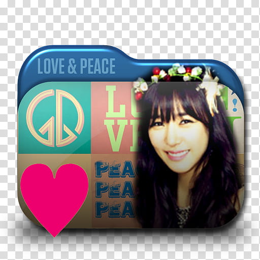 SNSD Love and Peace Folder Icon , Tiffany Love, Love & Peace folder icon transparent background PNG clipart