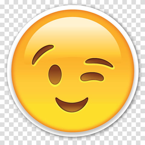 Transparent Background Wink Emoji Png