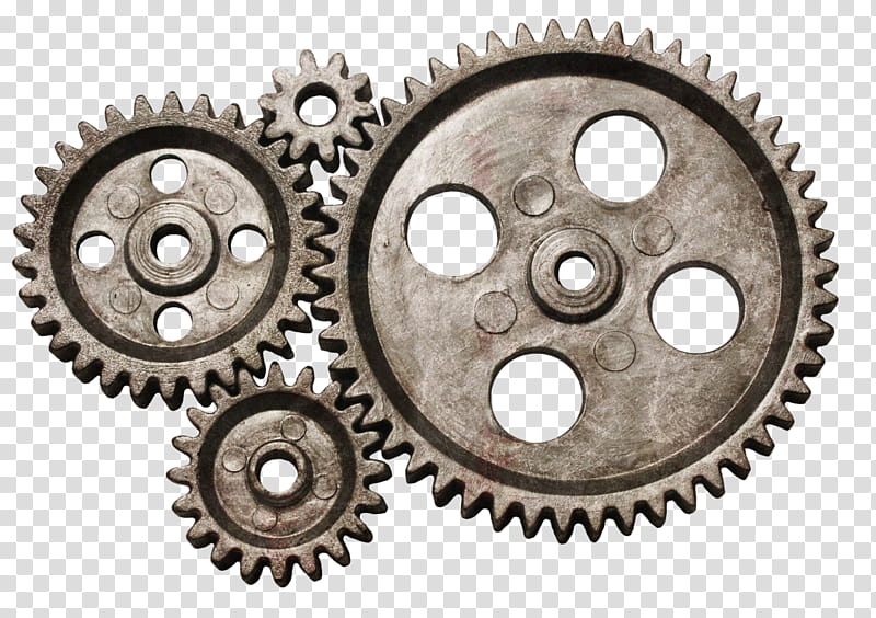 Gears s, gray cogs transparent background PNG clipart