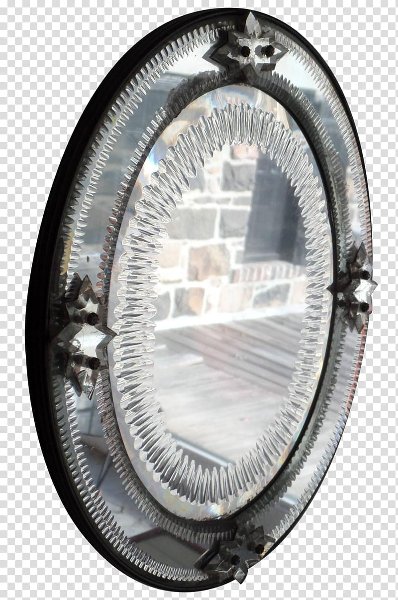 Mirrors, oval gray framed mirror transparent background PNG clipart