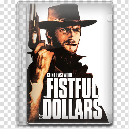 Movie Icon Mega , For a Fistful of Dollars, A Fistful of Dollars DVD case transparent background PNG clipart