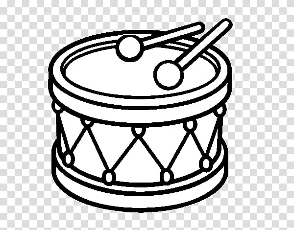 drum black and white clipart food