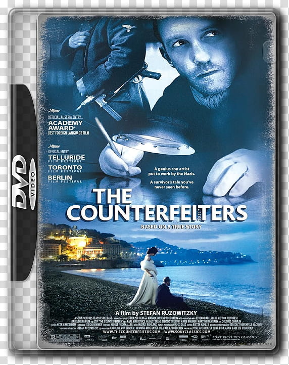 DVD Movie Case Icons, the-counterfeiters transparent background PNG clipart