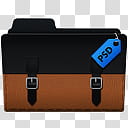 Briefcase Folders, brown and black handbag transparent background PNG clipart