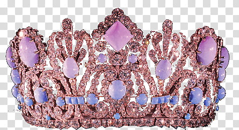 MONY Set, silver-colored purple gemstone tiara transparent background PNG clipart