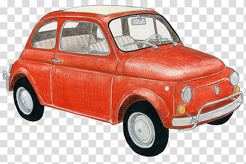 Car s, vintage red Volkswagen Beetle illustration transparent background PNG clipart