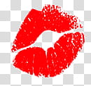 Beso Rojo transparent background PNG clipart