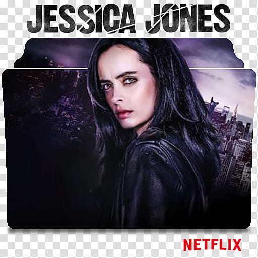 Jessica Jones series and season folder icons, Marvels Jessica Jones ( transparent background PNG clipart