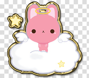 Iconos y de Angel Pets Kawaii, Angel Bunny  transparent background PNG clipart