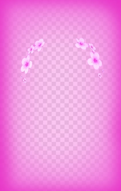 Snapchat Filters Part , pink cherry blossoms illustration transparent background PNG clipart