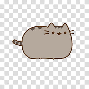 Pusheen cat, gray Pusheen cat illustration transparent background PNG clipart