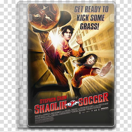 Movie Icon , Shaolin Soccer, Stephen Chow Shaolin Soccer DVD case cover transparent background PNG clipart