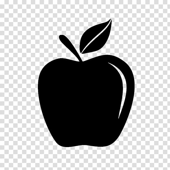 White Apple Logo, Black White M, Computer, Fruit, Leaf, Plant, Blackandwhite, Line transparent background PNG clipart