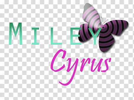 Texto de Miley Cyrus Mariposa transparent background PNG clipart