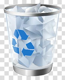 High res recycle bin icons, recycle bin full transparent background PNG clipart