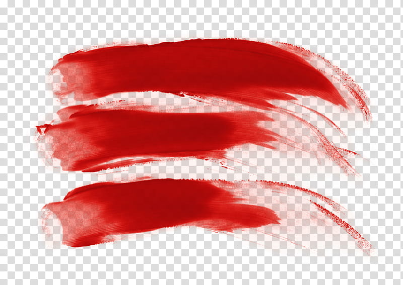 red , three red smudges transparent background PNG clipart