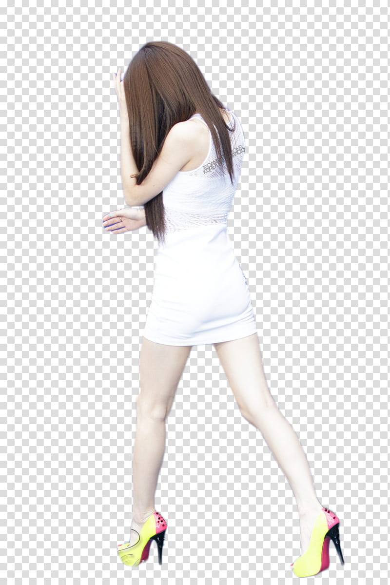 Krystal F x , woman covering face with hand while walking transparent background PNG clipart